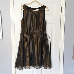 Loft a-line dress with belt.